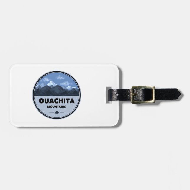 Ouachita Mountains Arkansas Oklahoma Camping Gepäckanhänger (Vorderseite horizontal)