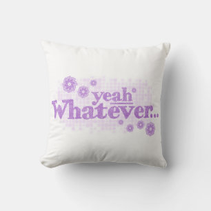 ouais quelque coussin blanc pourpre de coussin