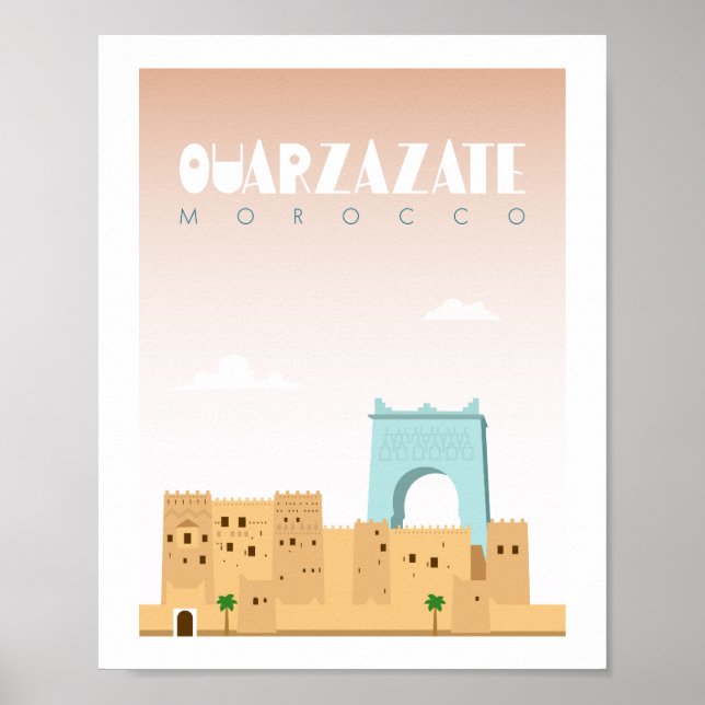 Ouarzazate city morocco poster (Vorne)