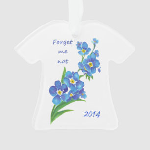 "Oubliez-moi non" Citation de fleurs personnalisée