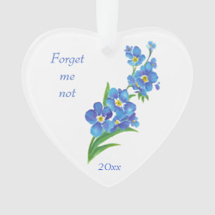 "Oubliez-moi pas" Fleurs Citation Amitié Amour