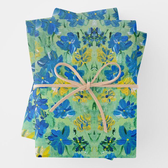 Oubliez-Moi-Pas Le Papier D'Enveloppement Floral (En situation)