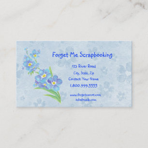 Oubliez-moi pas Scrapbooking Store Carte de visite