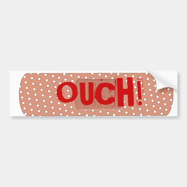 Ouch Bandaid Autoaufkleber (Vorne)
