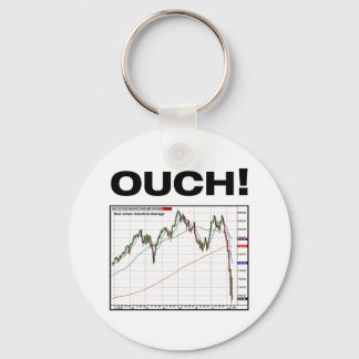 OUCH! Dow Jones Industrial Average Chart 8/11 Schlüsselanhänger