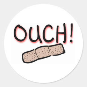OUCH! RUNDER AUFKLEBER