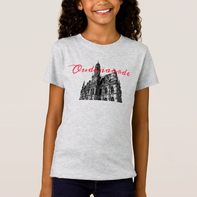Oudenaarde Gothic Town Hall Belgien T-Shirt (Vorderseite)