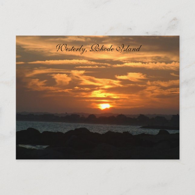 Ouest, carte postale de Rhode Island (Devant)