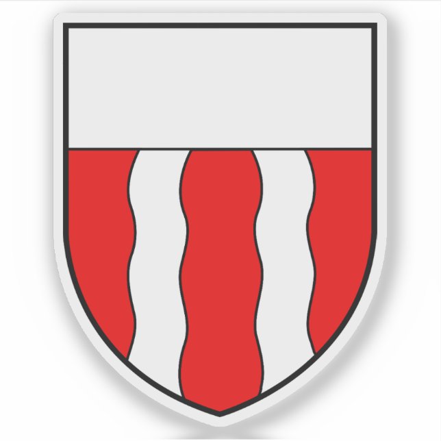 Ouest Lausannois Bezirksemblem, Schweiz Aufkleber (Vorderseite)