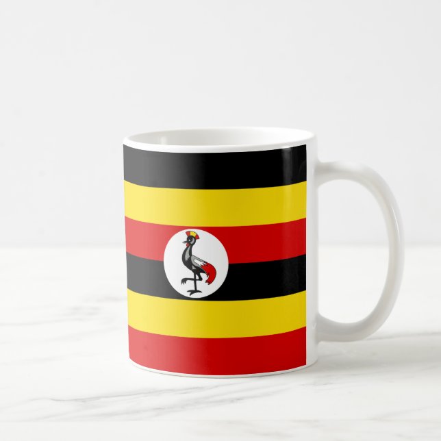 "Ouganda Flag Mug - Bold National Pride Cof (Droite)