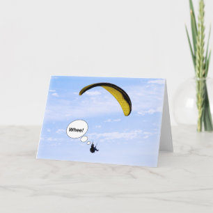 Ouh ! Parapente dans la carte blanche nuages