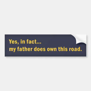 Oui, en fait... Bumper Sticker