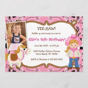 OUI-HAW ! Invitations à la fête d'anniversaire de 
