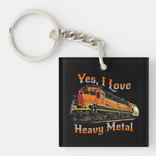 Oui J'aime le train de locomotives diesel en métal (Devant)