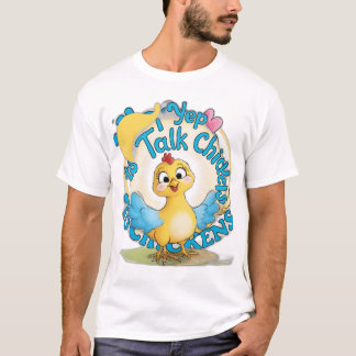 Oui, Je Parle Au T-shirt Poulet