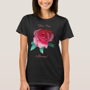 Oui, je suis un t-shirt fleuri