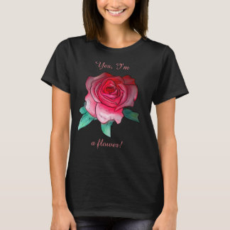 Oui, je suis un t-shirt fleuri