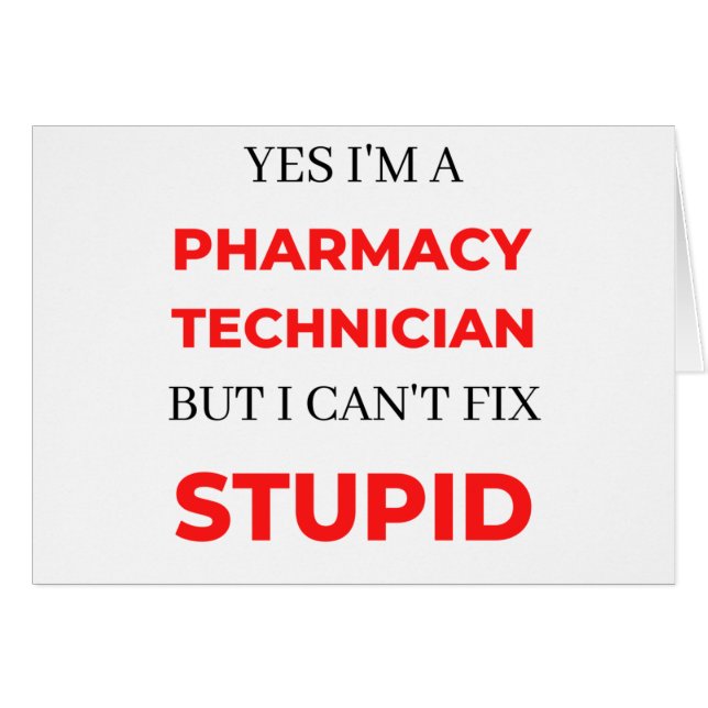 Oui, je suis un technicien en pharmacie, mais je n (Devant horizontal)