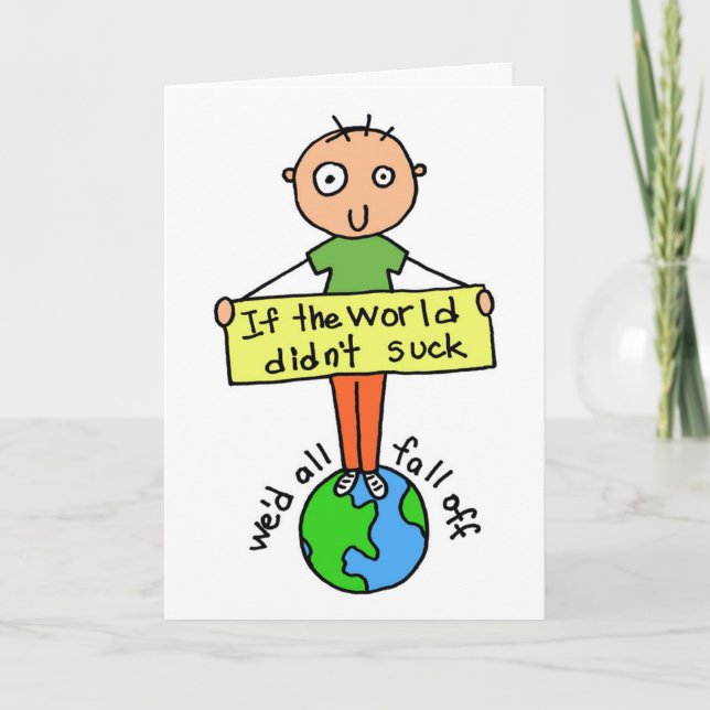 Oui, la carte mondiale d'encouragement sucks (Devant)