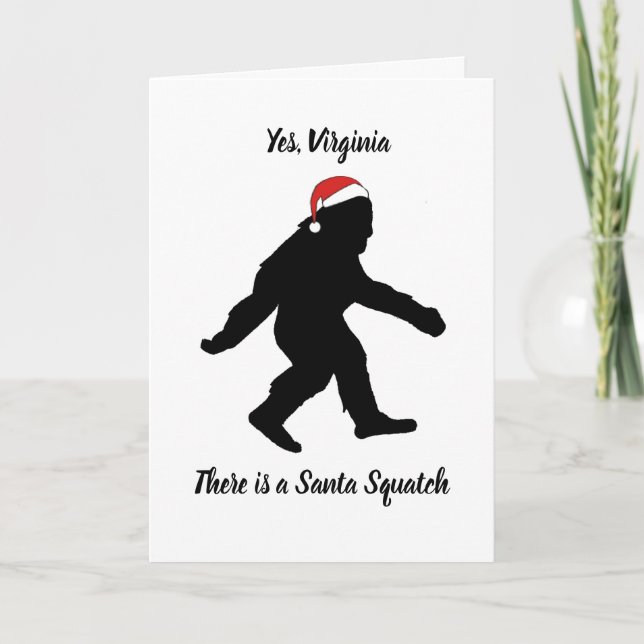 Oui, la Virginie, carte de Noël de Père Noël (Devant)