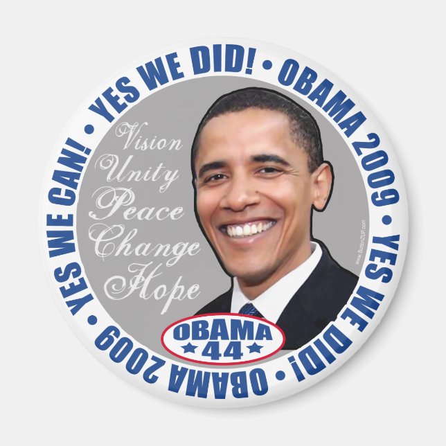 oui nous avons fait le président Obama Magnet (Devant)