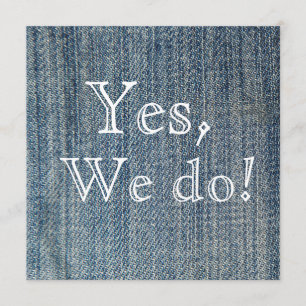 Oui, nous faisons ! Faire-part de mariage de