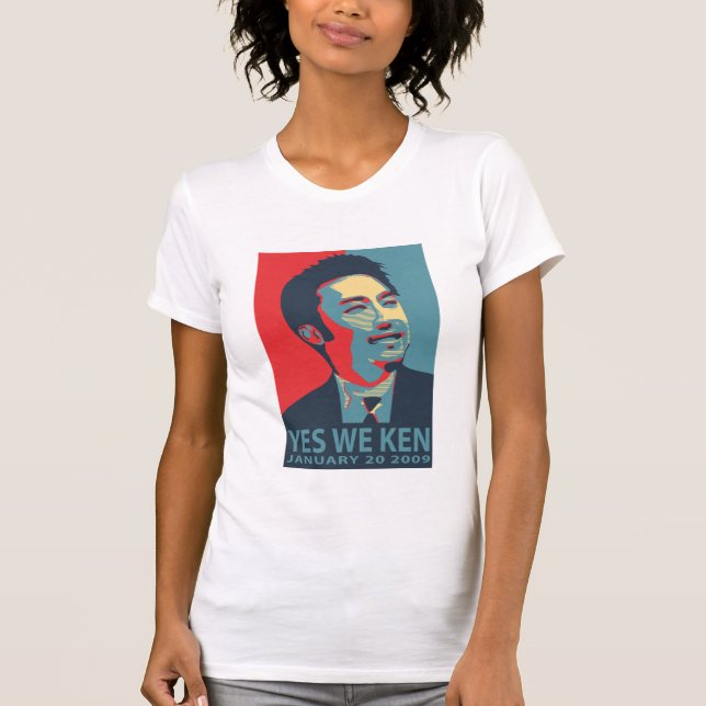Oui nous T-shirt de Ken (Obama) - customisé (Devant)
