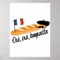 Oui Oui Baguette - Funny French Food