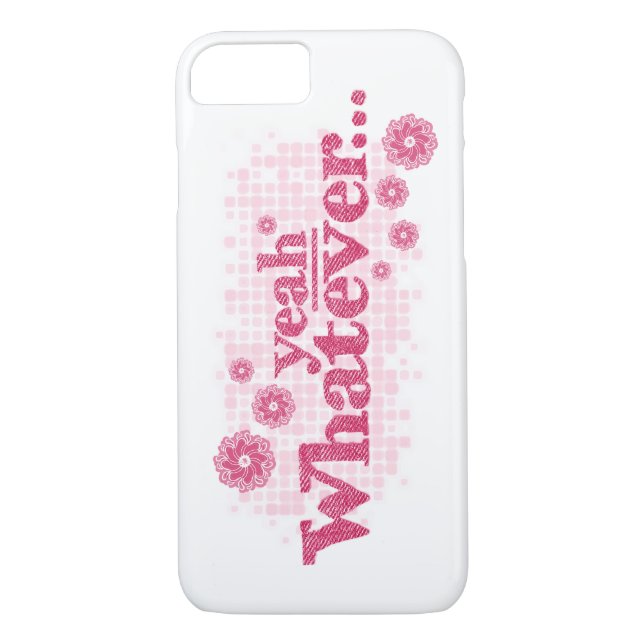 oui quel que soit le slogan rouge & blanc coque ip (Dos)