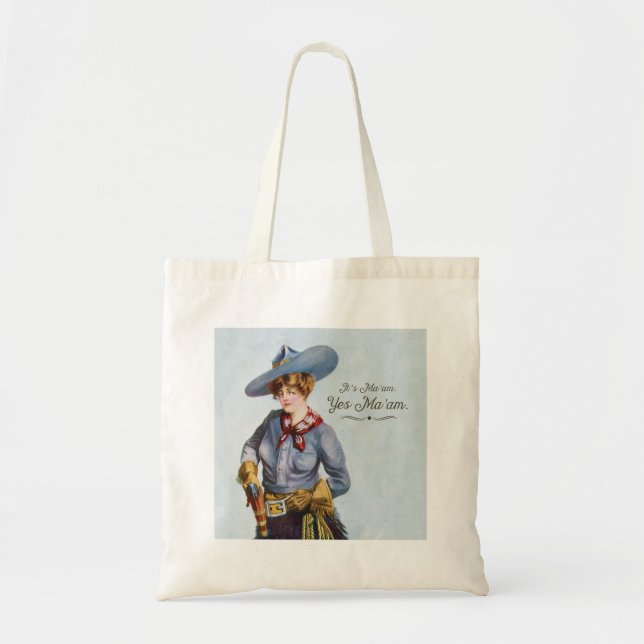 Oui sac fourre-tout à art de cow-girl de Madame (Devant)