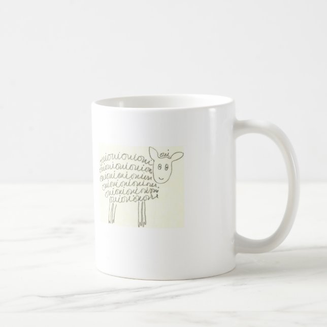 Oui Schaf-Kaffee-Tasse Kaffeetasse (Rechts)