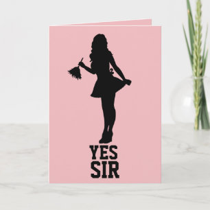 OUI SIR ANNIVERSAIRE FRANÇAIS CARTE MAID POUR MARI