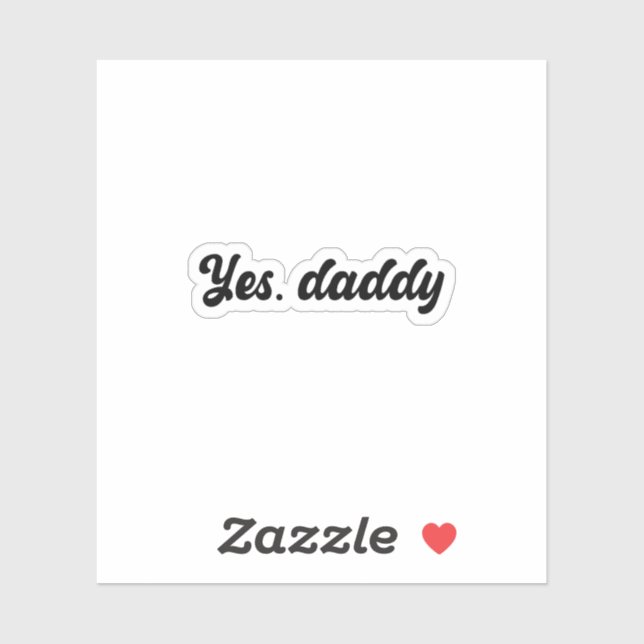 Oui, Sticker Holographique Daddy Vinyl (Feuille)