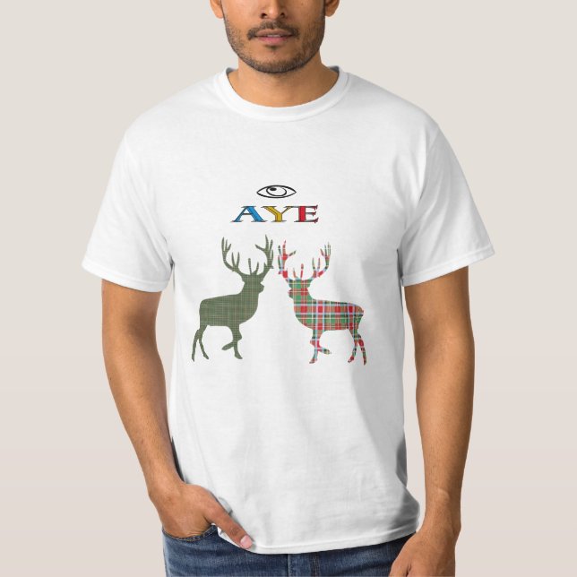 Oui T-shirt écossais de mâle de tartan de (Devant)