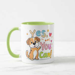 Oui, Vous Pouvez ! Mug de chien mignonne
