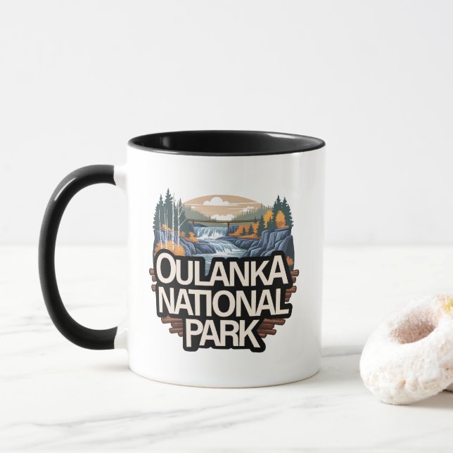 Oulanka Nationalpark Finnland Tasse (Mit Donut)