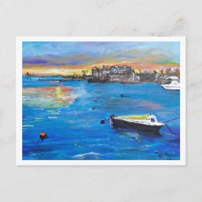 Oulton Broad Boote Postkarte (Vorderseite)