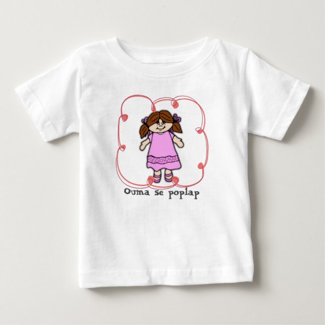 Ouma Se poplap Baby T-shirt (Vorderseite)