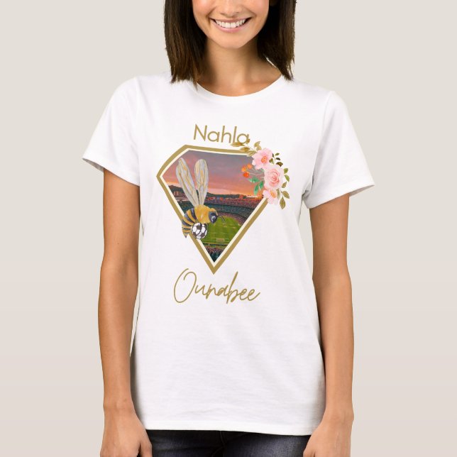 Ounabee Nahla Funny Marokko Football T-Shirt (Vorderseite)