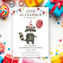 Our Baby Raccoon 1st Birthday Under The Sea