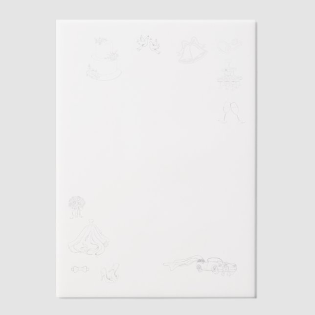 Our Big Day Hand Drawn Vellum Overlay (Vorderseite)