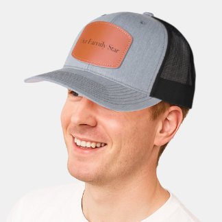 Our Family Star – Custom Leather Patch Hat