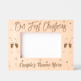 Our First Christmas Geätzte Rahmen