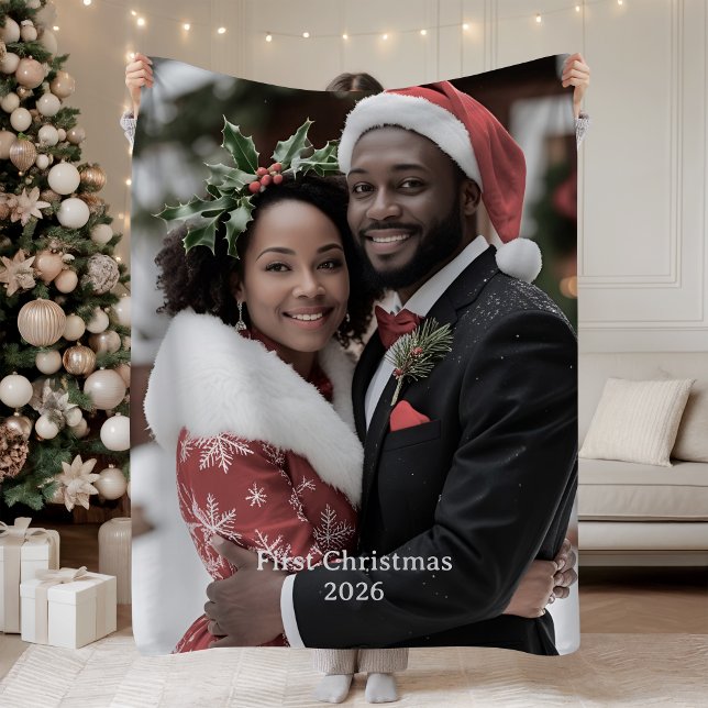 Our First Christmas Together Fleece Blanket Photo (Von Creator hochgeladen)
