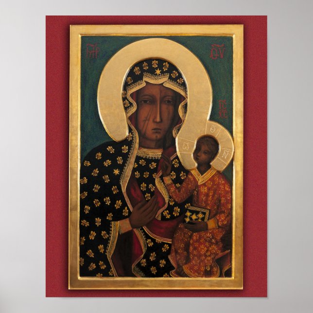 Our Lady of Częstochowa Devotional Image. Poster (Vorne)