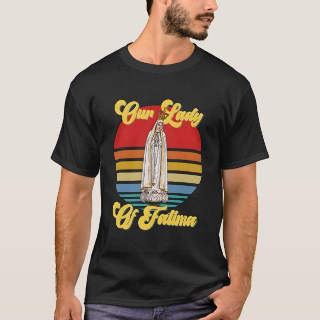 Our Lady Of Fatima Marian Catholic T-Shirt (Vorderseite)