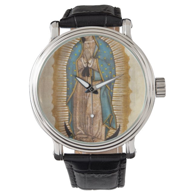 Our Lady Of Guadalupe Armbanduhr (Vorderseite)