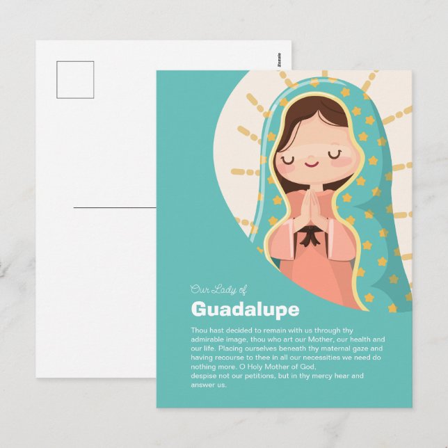 Our Lady of Guadalupe  Feiertagspostkarte (Vorne/Hinten)