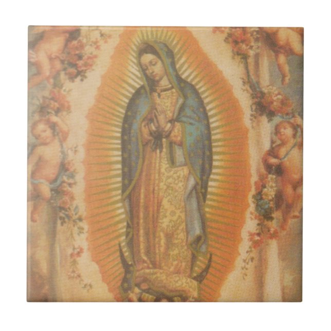 Our Lady Of Guadalupe Fliese (Vorderseite)