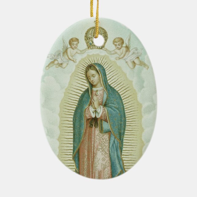 Our Lady Of Guadalupe Keramik Ornament (Hinten)